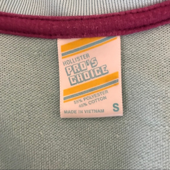 Hollister Light Blue Full Zip Logo Track Jacket - Picture 6 of 7